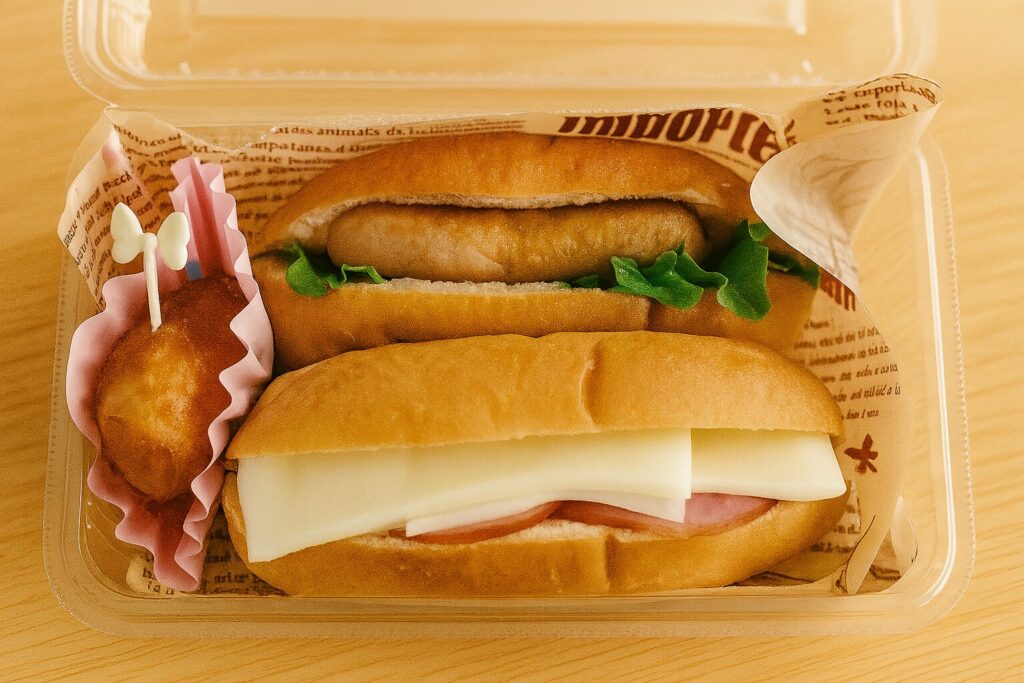 ホットドッグ弁当の画像