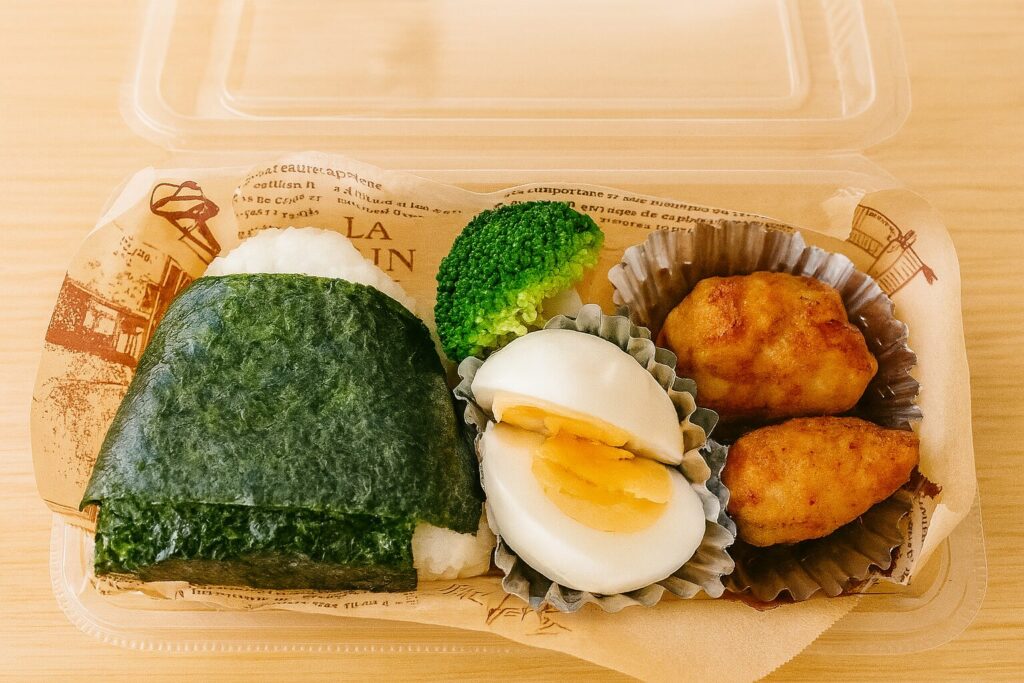 おにぎり弁当の画像
