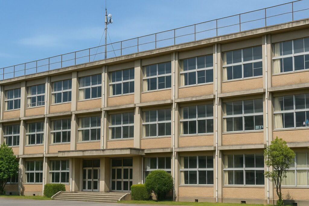 通信制高校の外観の様子